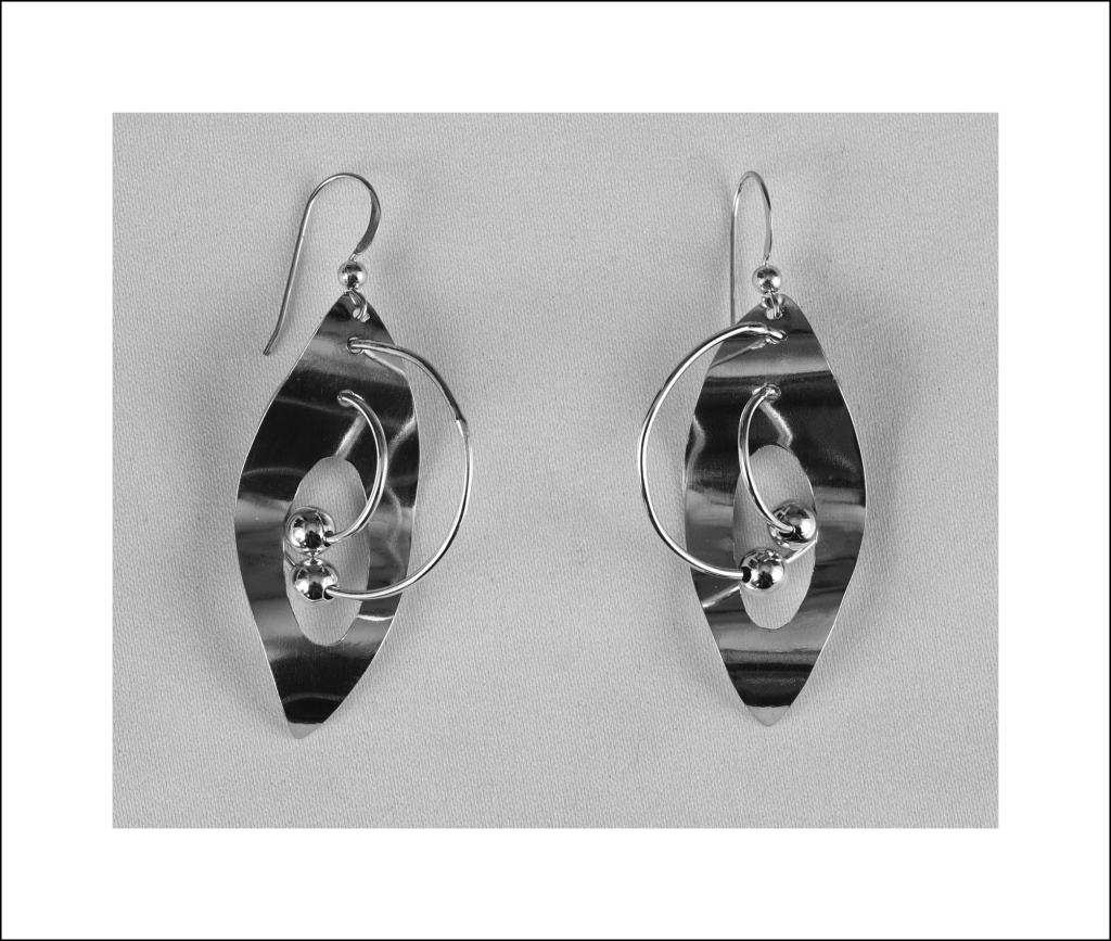 Sterling silver Leaf Earrings