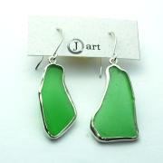 Beach Glass Earrings - I make these in various colors
