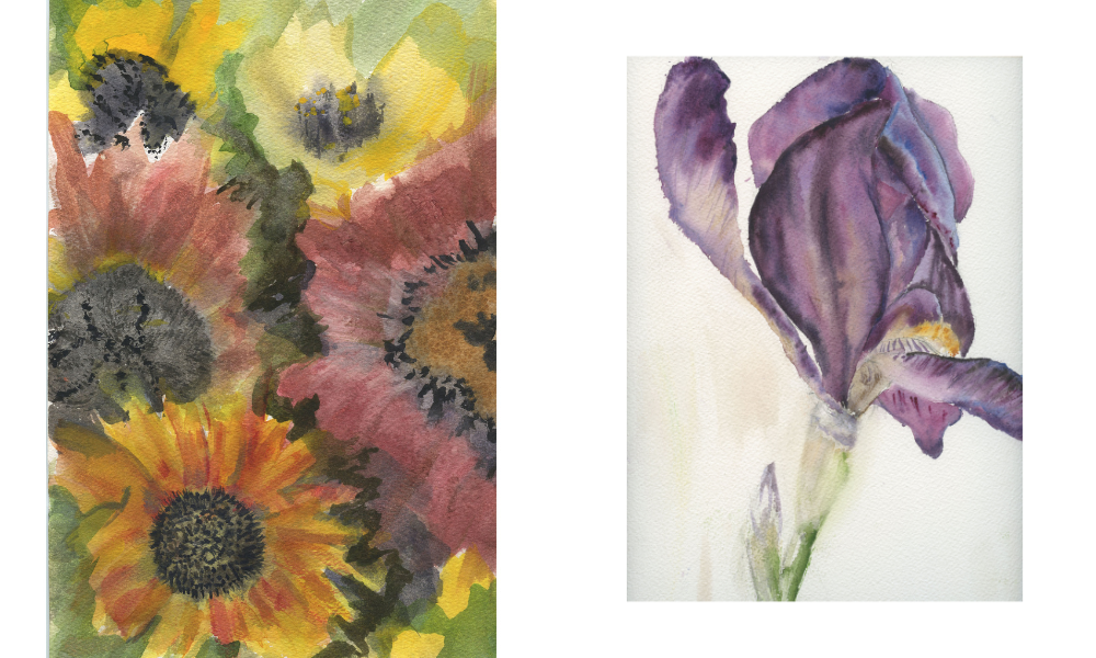 Examples of Margaret Weeks Floral Watercolor