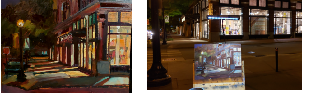 Nocturne painting in Suttons Bay