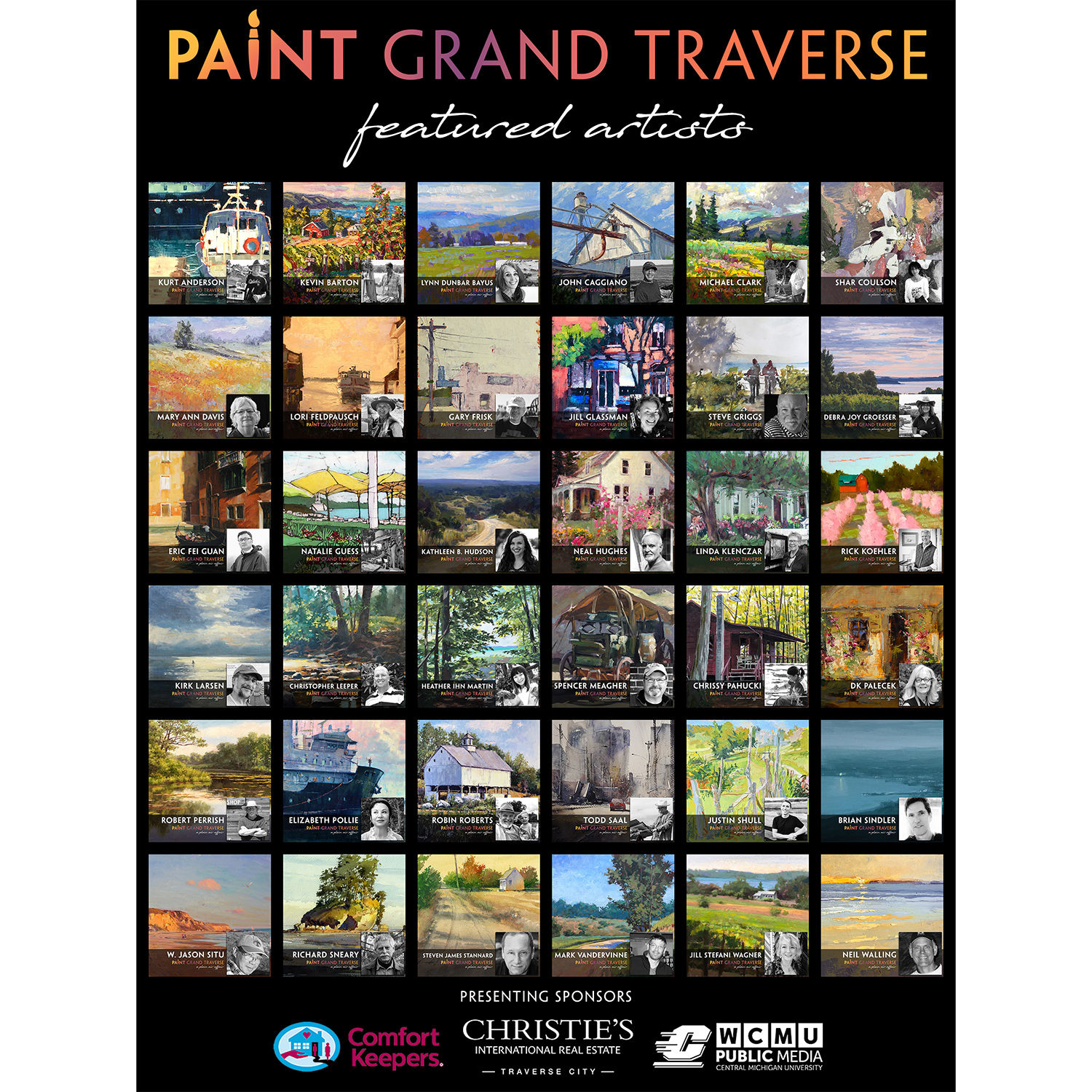 Paint Grand Traverse 2020 featured artists