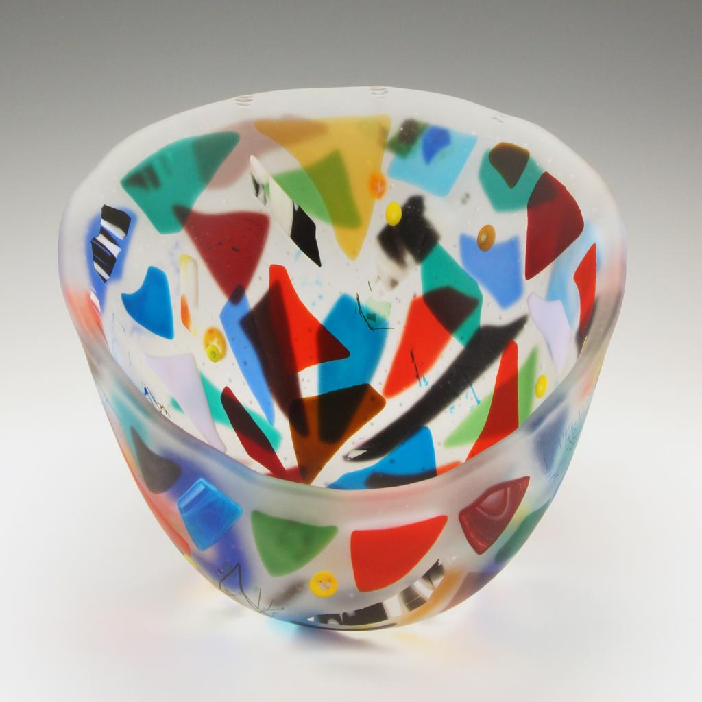 2021, Fused Glass, 6.5" X 9.5" X 6"