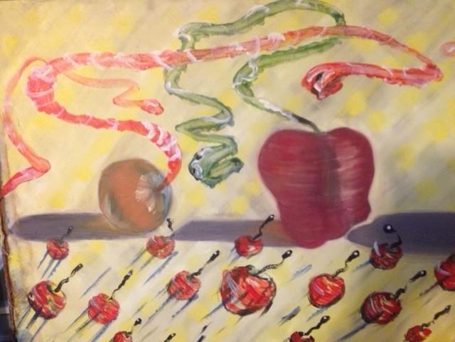 Circa 1991, acrylic, 30 x 40