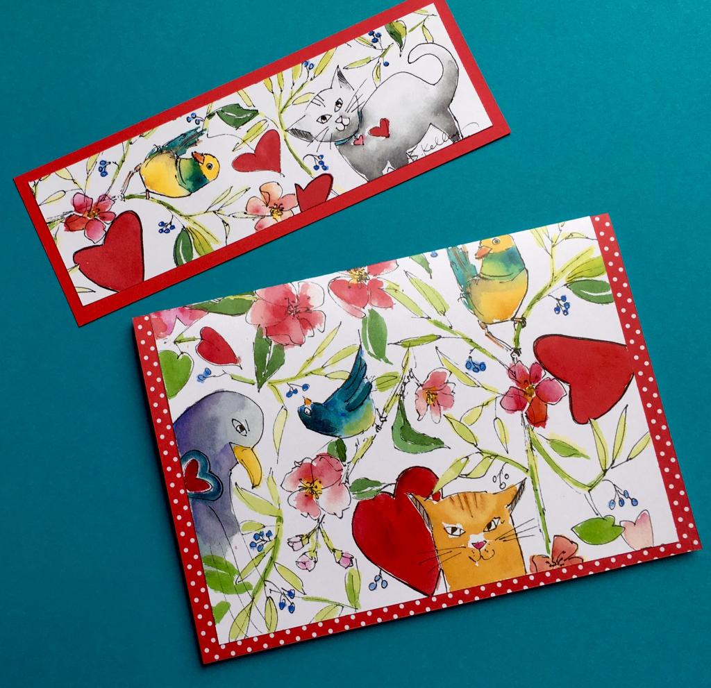 Valentine Card & bookmark