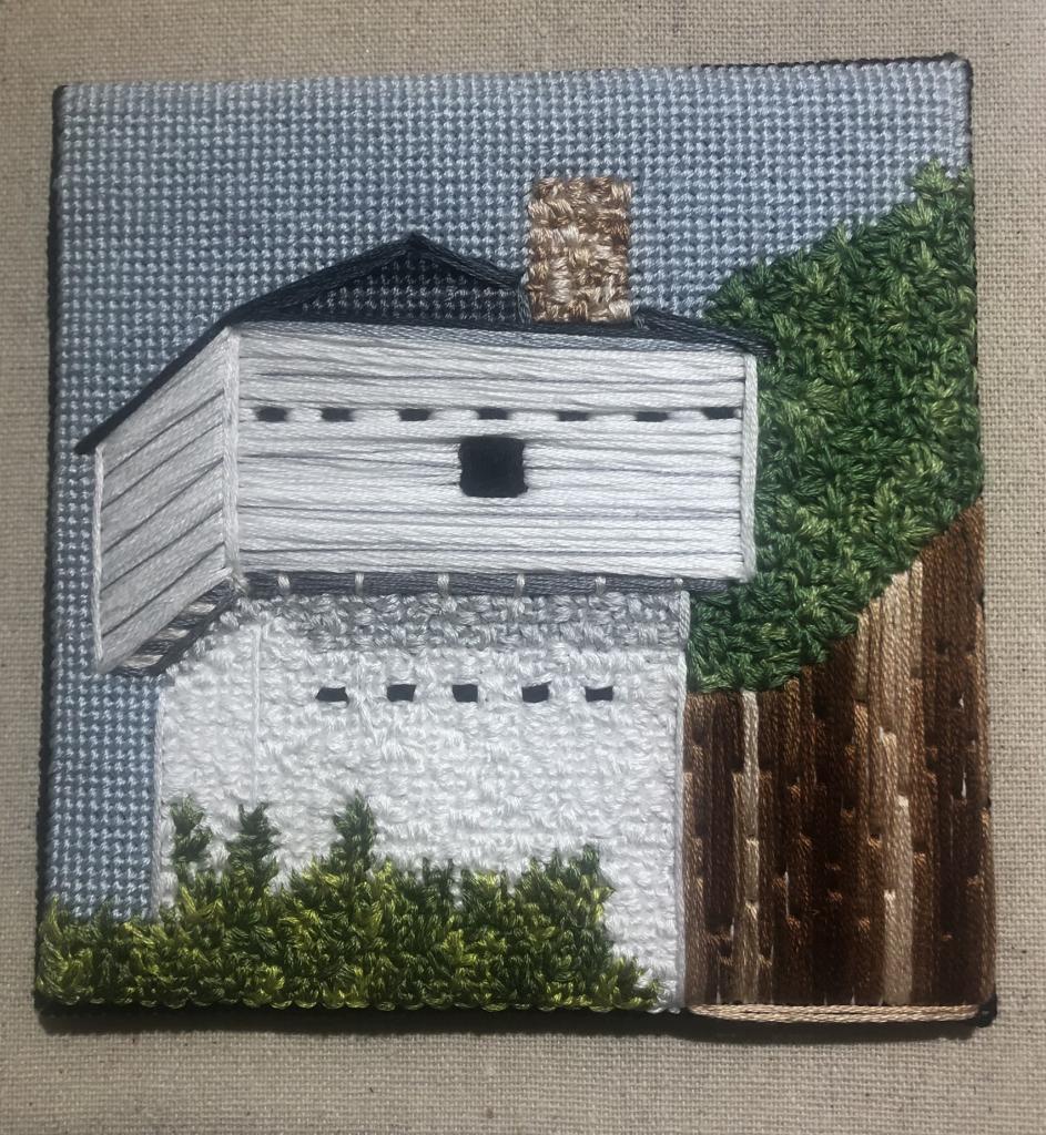 2021, Original Needlepoint, 8x8