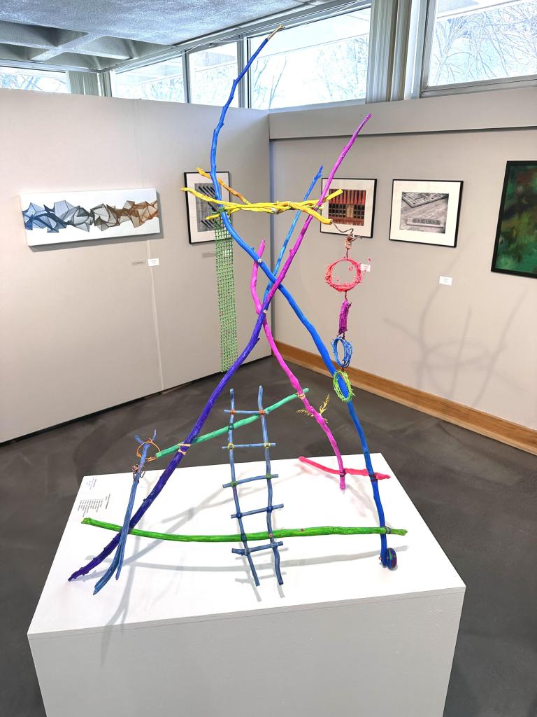 48"h x 36"w x 32"d, Mixed-media polychrome sculpture, 2024, $1,250