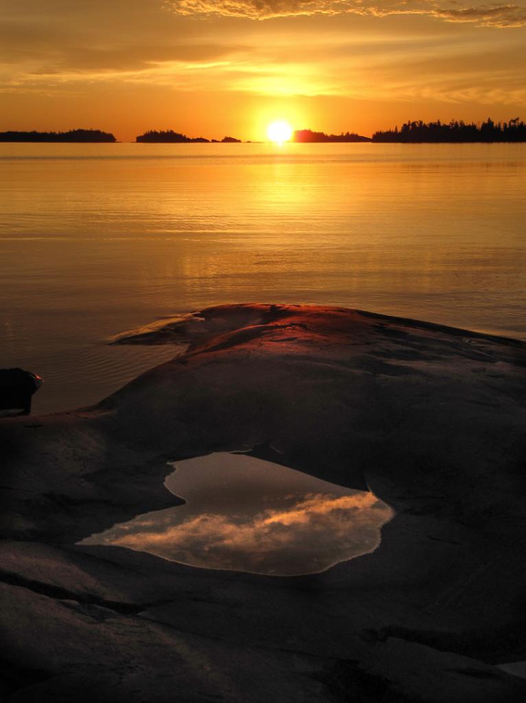 sunset on Isle Royale