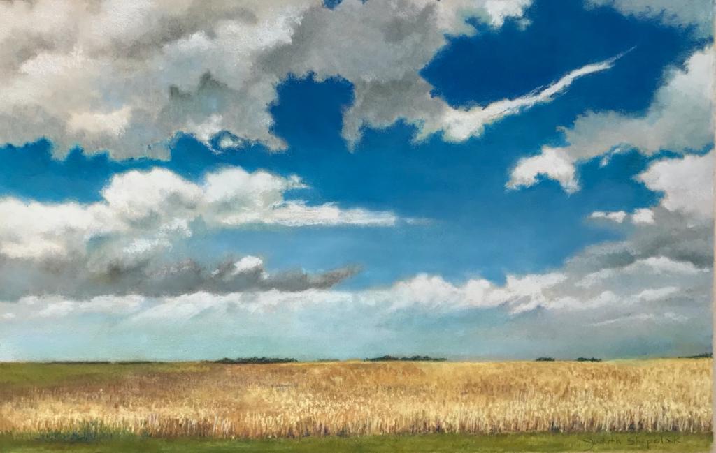 2020, Pastel, 10"Hx15.5"W