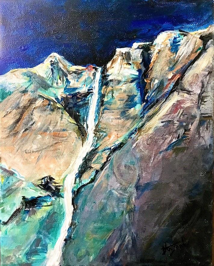 Impressionistic work done In Yosemite National Park