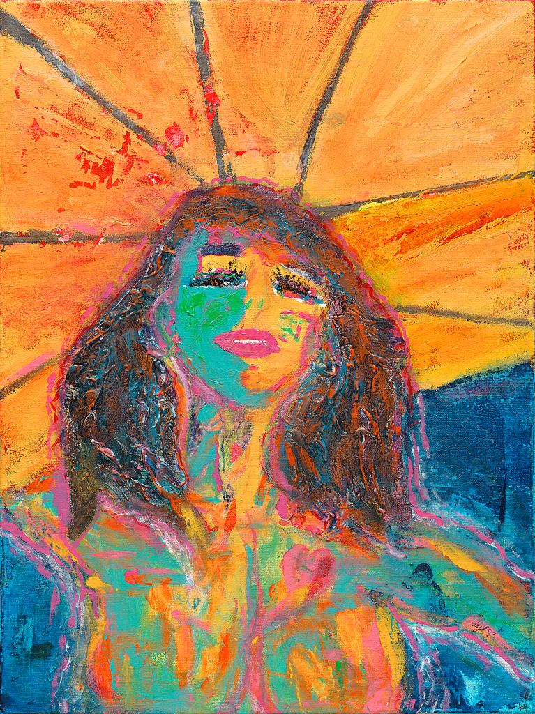 Original 18" x 24" acrylic on wrapped canvas
