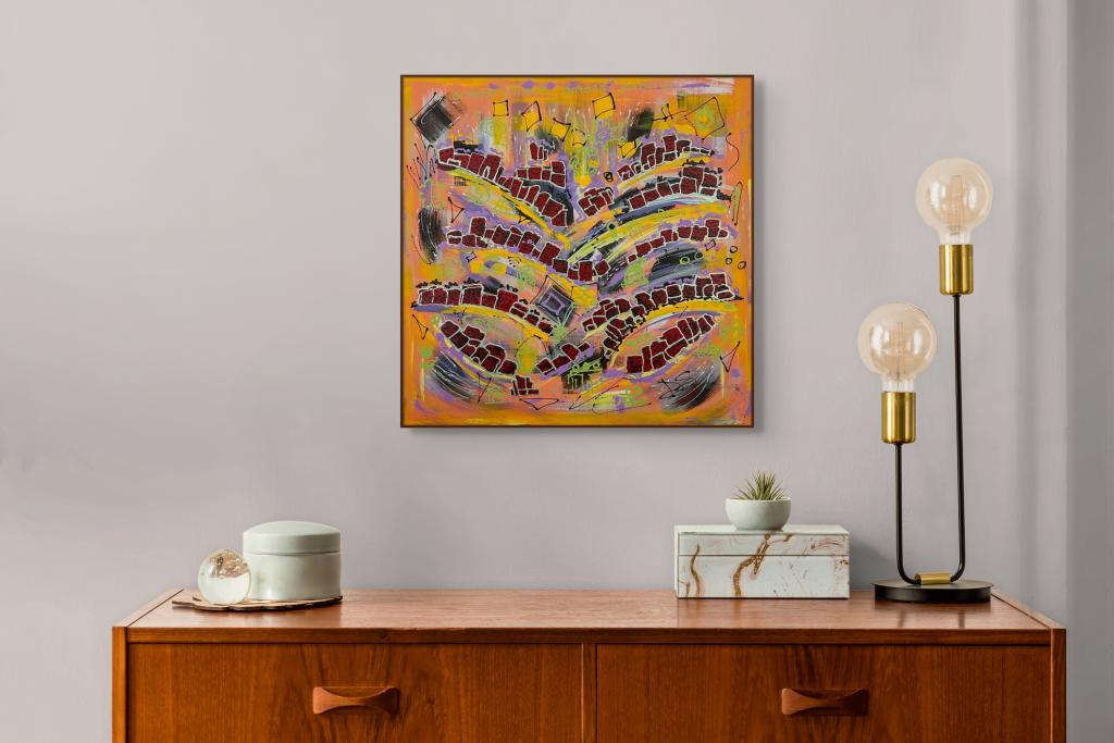 Abstract artwork about smart and sustainable cities