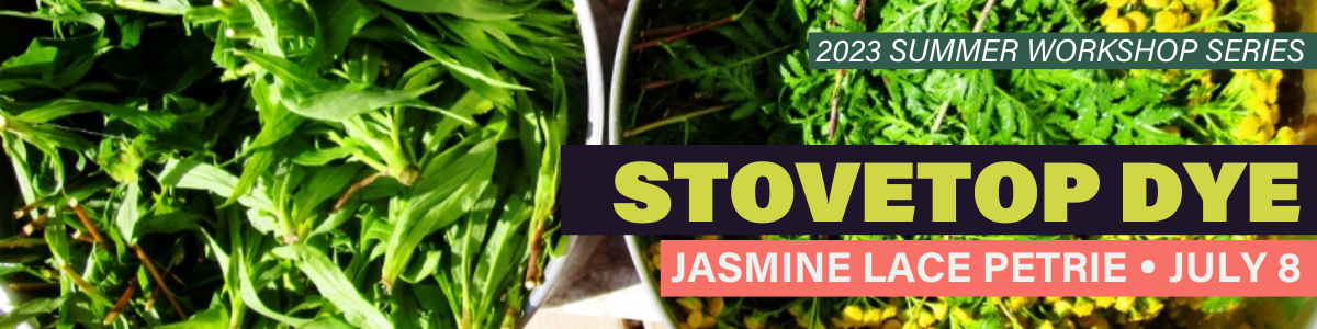 Stovetop Dye with Jasmine Lace Petrie Stovetop Dye with Jasmine Lace Petrie